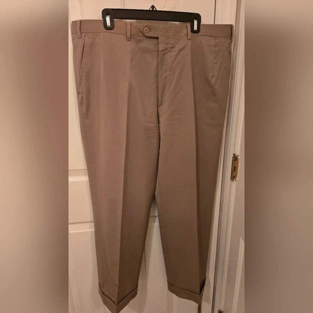 Brioni dress pants, tan